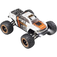 Reely RaVage 4x4 Orange, Weiß Brushed 1:16 RC Modellauto Elektro Monstertruck Allradantrieb (4WD) RtR 2,4GHz inkl. Akku und Reely RaVage 4x4 Orange, Weiß Brushed 1:16 RC Modellauto Elektro Monstertruck Allradantrieb (4WD) RtR 2,4GHz inkl. Akku und