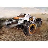 Reely RaVage 4x4 Orange, Weiß Brushed 1:16 RC Modellauto Elektro Monstertruck Allradantrieb (4WD) RtR 2,4GHz inkl. Akku und Reely RaVage 4x4 Orange, Weiß Brushed 1:16 RC Modellauto Elektro Monstertruck Allradantrieb (4WD) RtR 2,4GHz inkl. Akku und