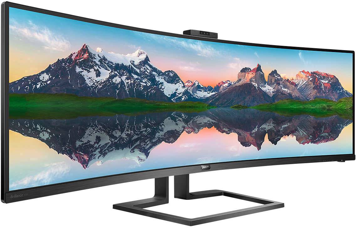 Philips Monitore Brilliance P-line 499P9H LED-Monitor EEK G (A - G) 124 cm (48.8 Zoll) 5120 x 1440 Pixel 32:9 5 ms USB-A (USB 3.2 Gen 2), USB-C®, HD