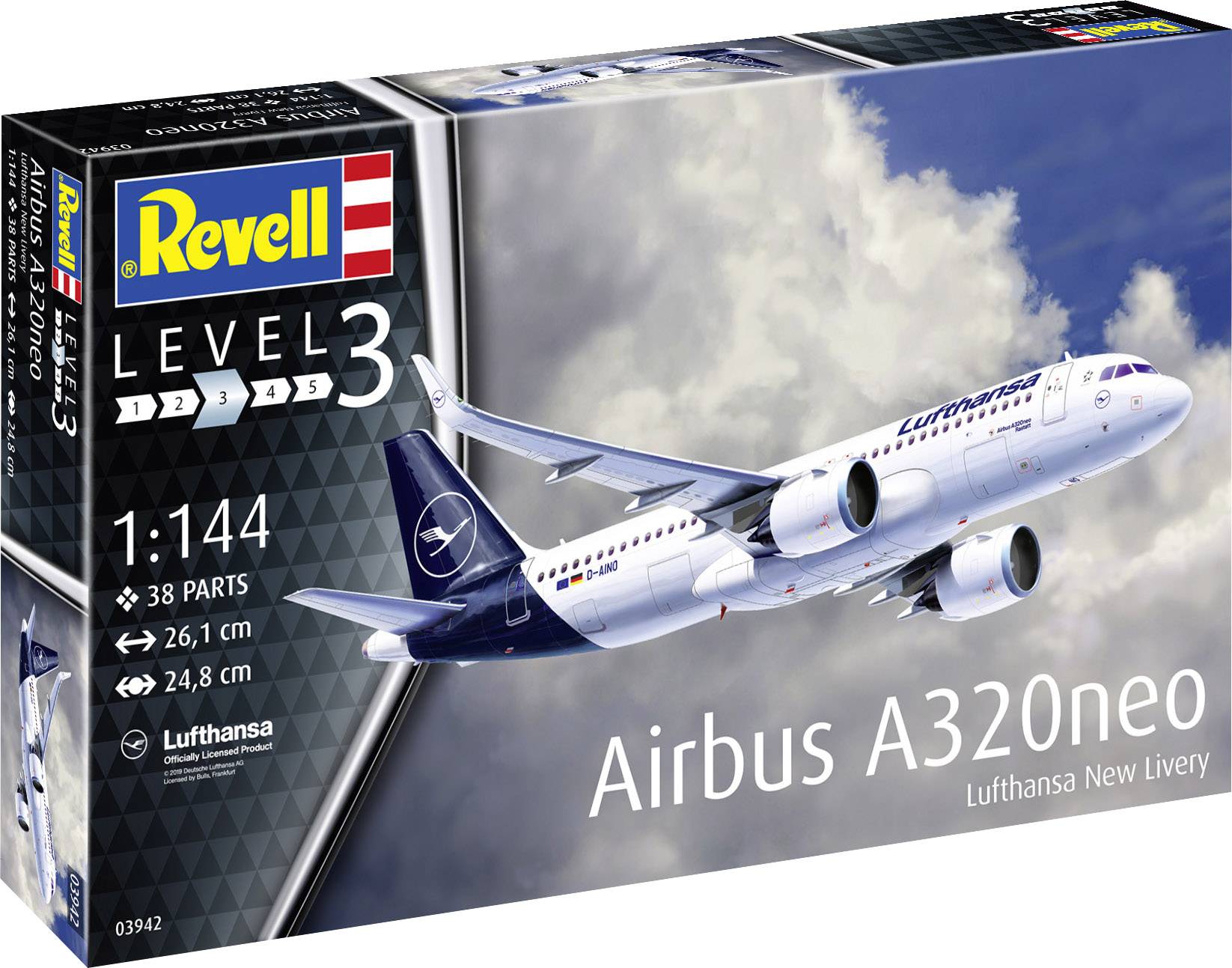 Revell 63942 Airbus A320 neo Lufthansa Flugmodell Bausatz 1:144