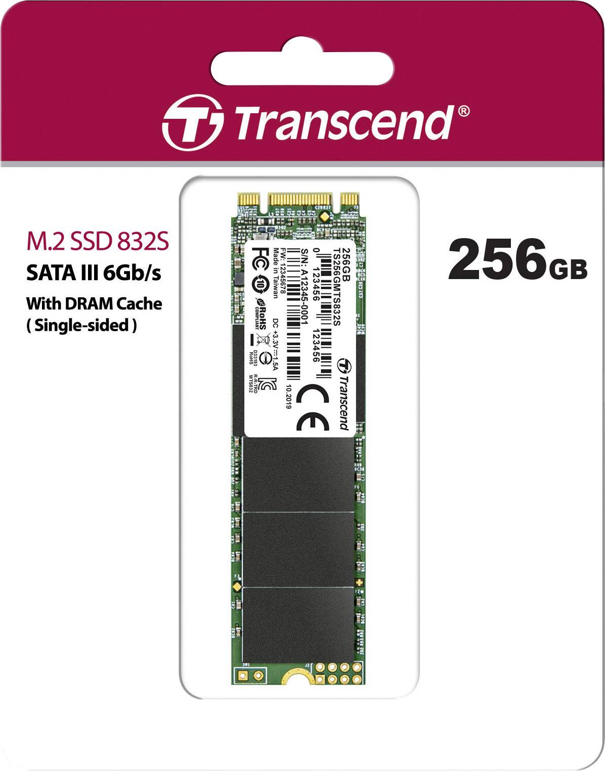 Transcend 832S 256 GB Interne M.2 SATA SSD 2280 M.2 SATA 6 Gb/s Retail TS256GMTS832S