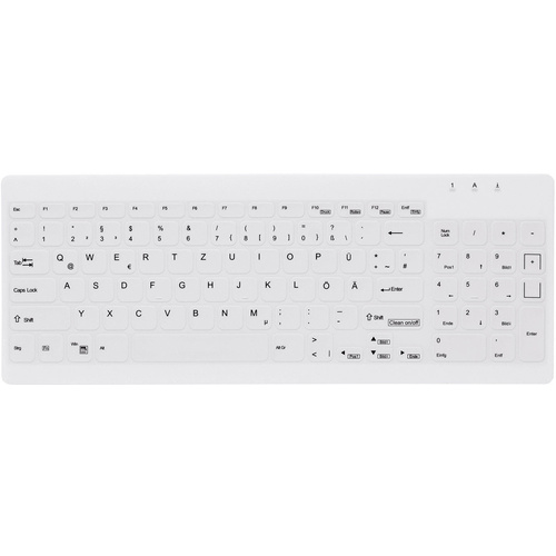 Active Key AK-C7012F-U1-W/GE USB Hygiene-Tastatur Deutsch, QWERTZ, Windows® Weiß Geeignet f. Wischd