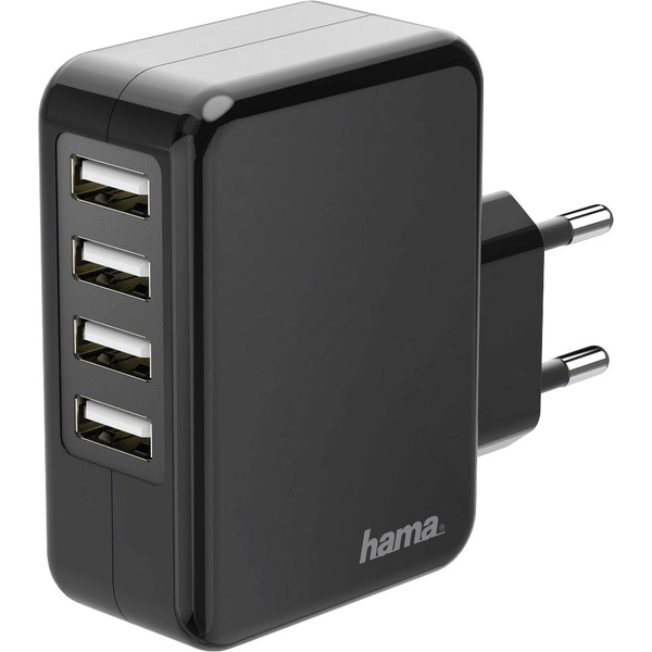 4 | Hama Ausgangsstrom Steckdose USB-Ladegerät 4-fach 4800 USB voelkner (max.) 00173676 x mA