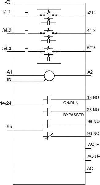 Siemens 3RW5217-1AC04 3RW52171AC04 Sanftstarter Motorleistung bei 400V 18.5kW Motorleistung bei 230V 11kW 200 V, 480V Nennstrom