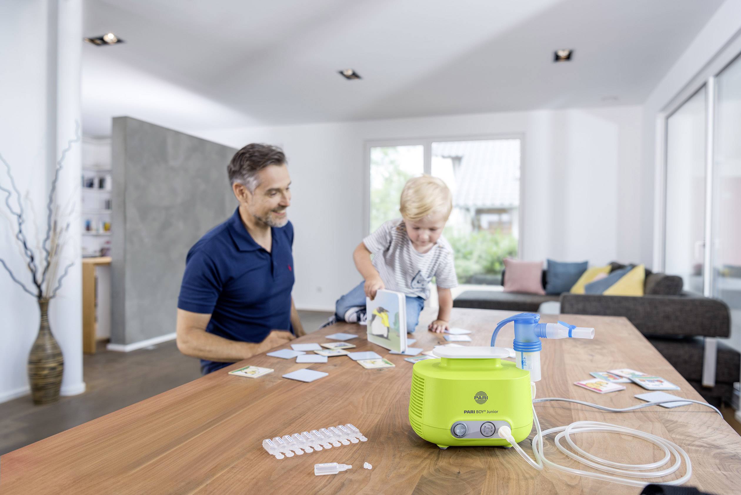 PARI BOY Junior Inhalations-Vernebler-Set mit Inhalationsmaske, mit Mundstück