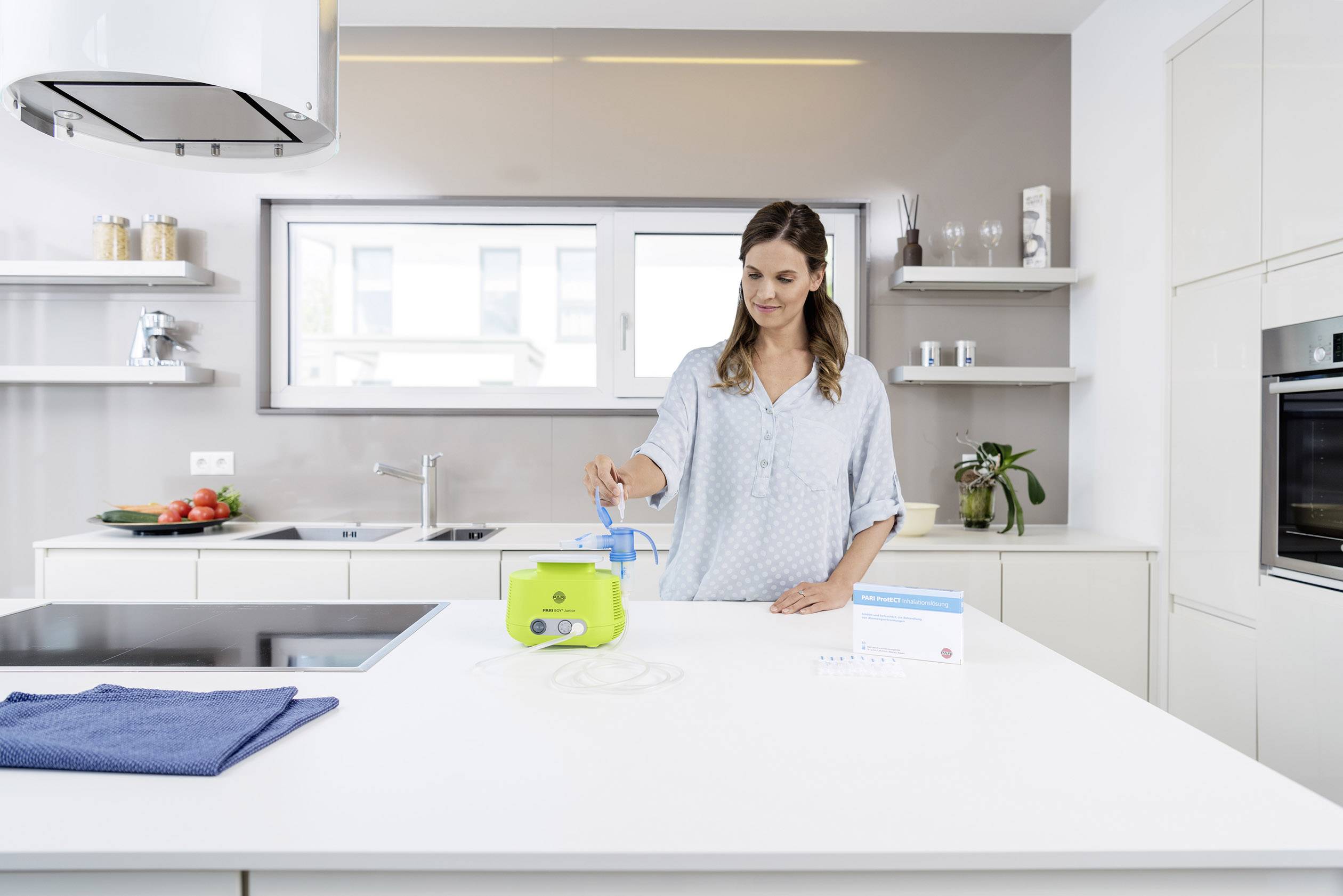 PARI BOY Junior Inhalations-Vernebler-Set mit Inhalationsmaske, mit Mundstück