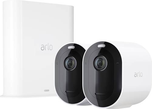 ARLO Pro 3 VMS4240P VMS4240P-100EUS WLAN IP-Überwachungskamera-Set mit 2 Kameras 2560 x 1440 Pixel