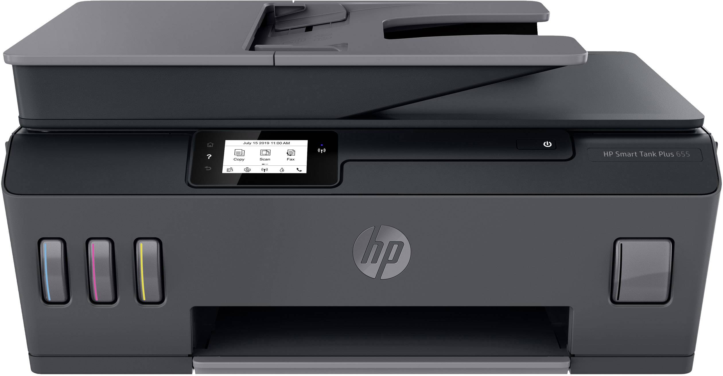 HP Smart Tank Plus 655 Multifunktionsdrucker Tintenstrahl Farbe A4 Drucker, Scanner, Kopierer, Fax ADF, Bluetooth®, Tintentank-System, USB, WLAN