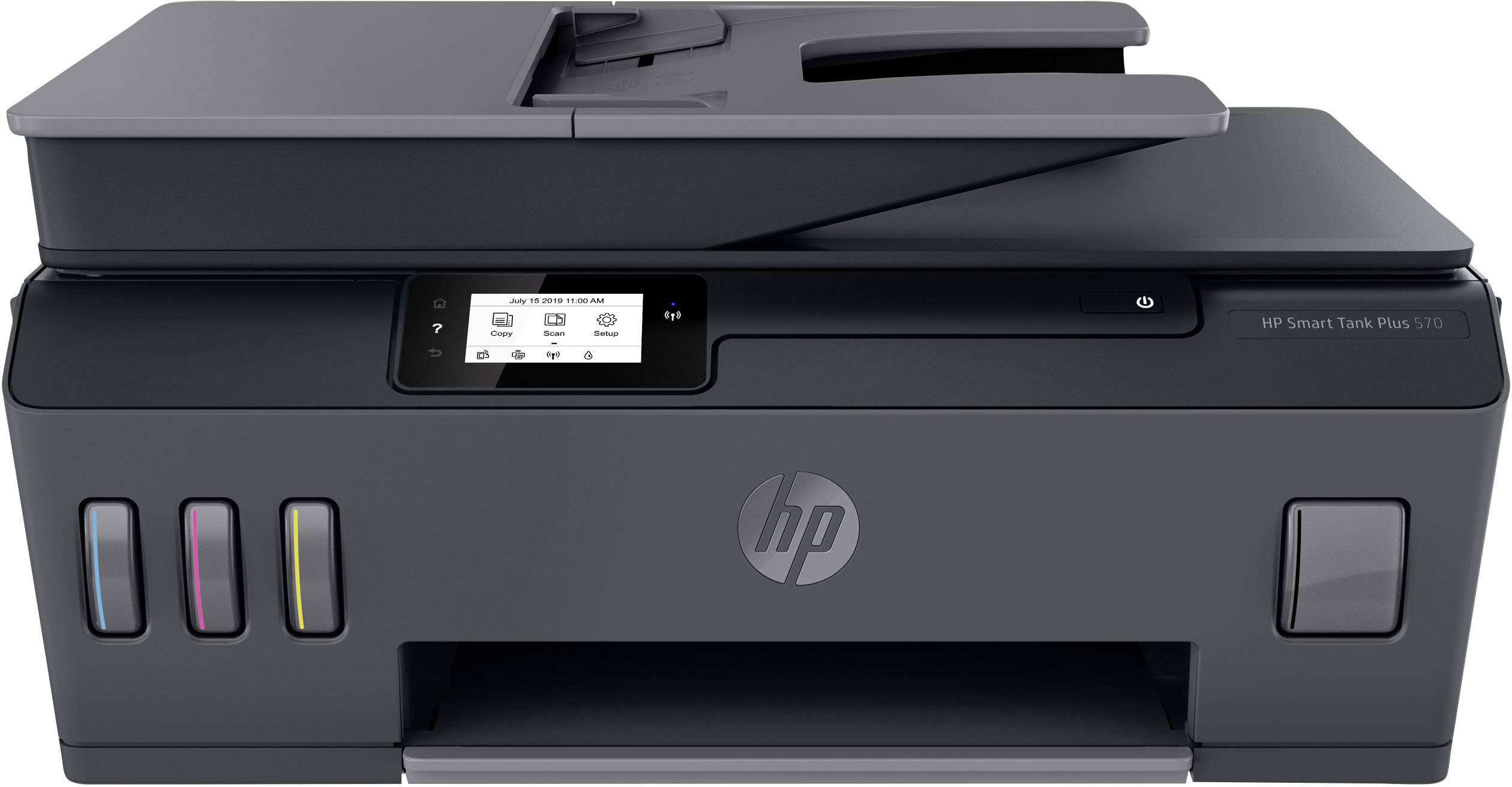HP Smart Tank Plus 570 Multifunktionsdrucker Tintenstrahl Farbe A4 Drucker, Scanner, Kopierer ADF, Bluetooth®, Tintentank-System, USB, WLAN
