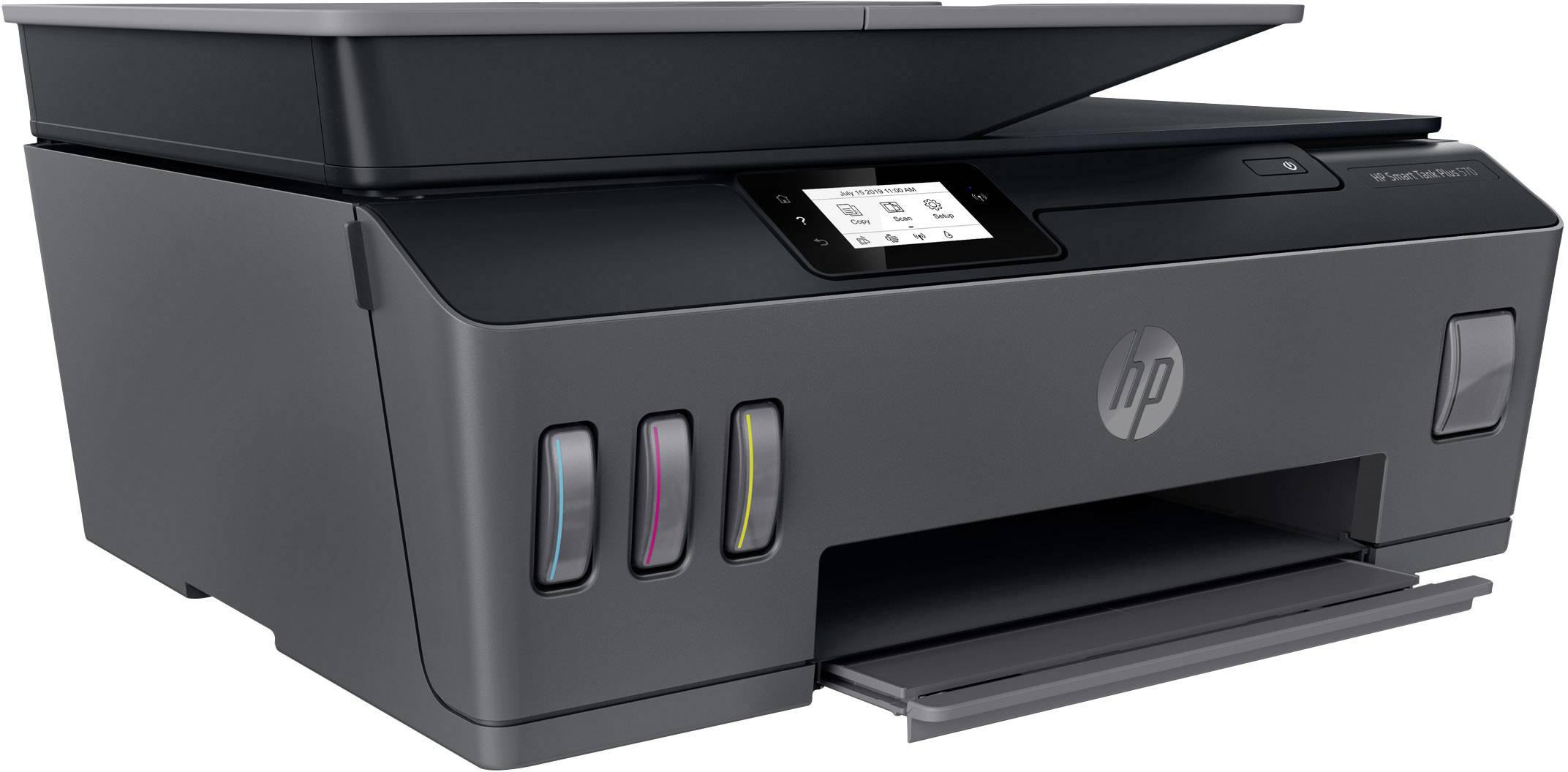 HP Smart Tank Plus 570 Multifunktionsdrucker Tintenstrahl Farbe A4 Drucker, Scanner, Kopierer ADF, Bluetooth®, Tintentank-System, USB, WLAN