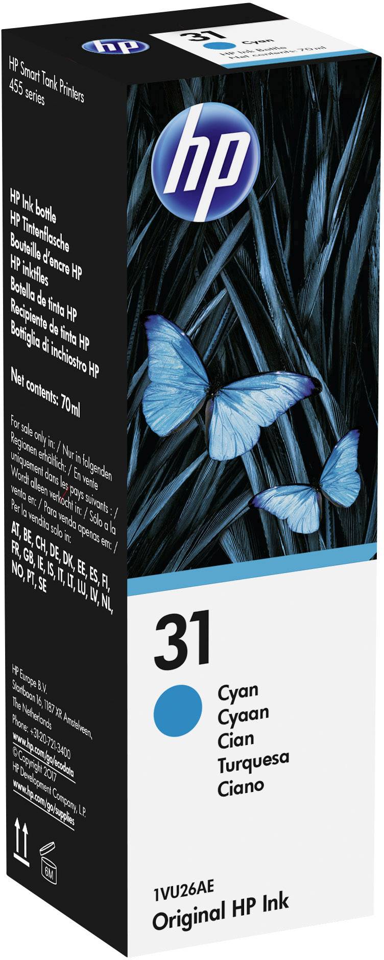 HP 1VU26AE 31 Nachfülltinte Original HP Cyan 70 ml