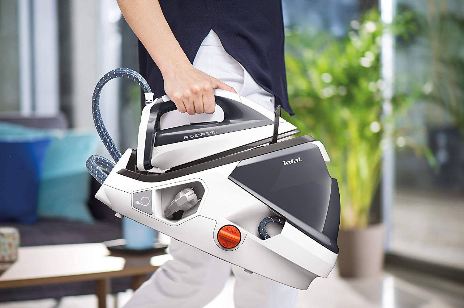 Tefal GV 8711 Pro GV8711EO Dampfbügelstation 2400 W Weiß, Dunkelgrau, Rot