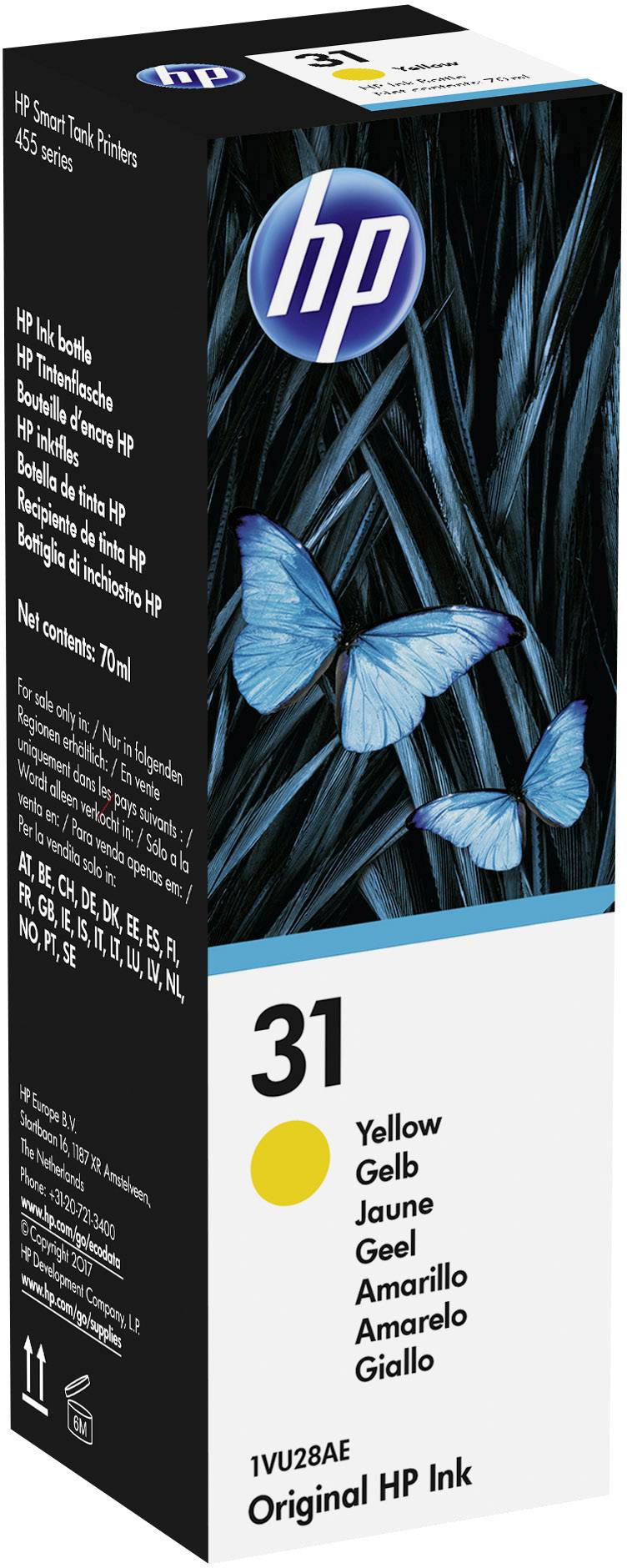 HP 1VU28AE 31 Nachfülltinte Original HP Gelb 70 ml