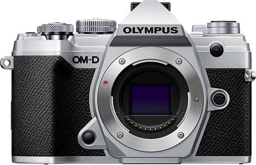 Olympus E-M5 Mark III Systemkamera 20.4 Megapixel Silber 4K-Video, Frostbeständig, Spritzwassergesc