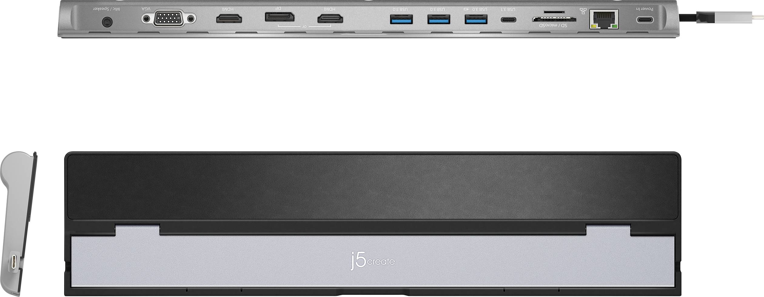 j5create USB-C® Dockingstation JCD543 Triple Display Docking Station Passend für Marke Dockingstations: Universal inkl. Ladefunktion