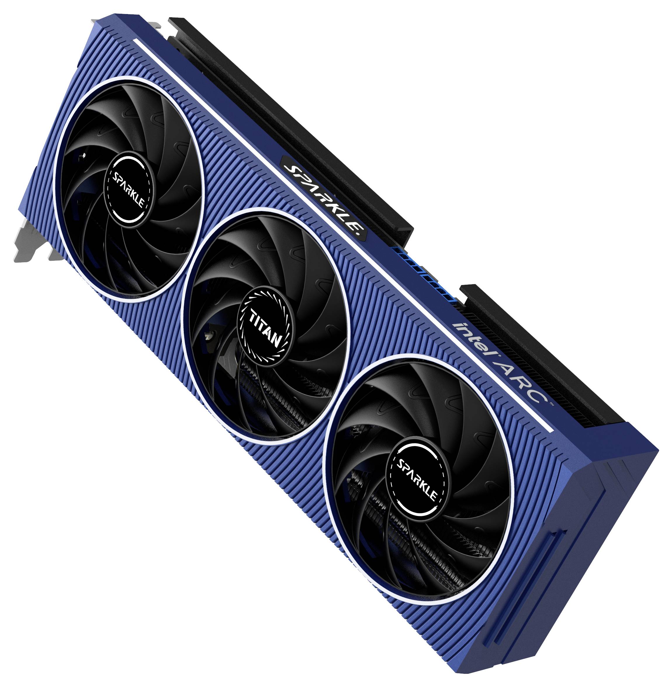 Sparkle Grafikkarte Intel Arc™ A770 TITAN OC 16GB GDDR6-RAM PCIe x16 HDMI®, DisplayPort RGB Beleuchtung, Übertaktet / Overclocked