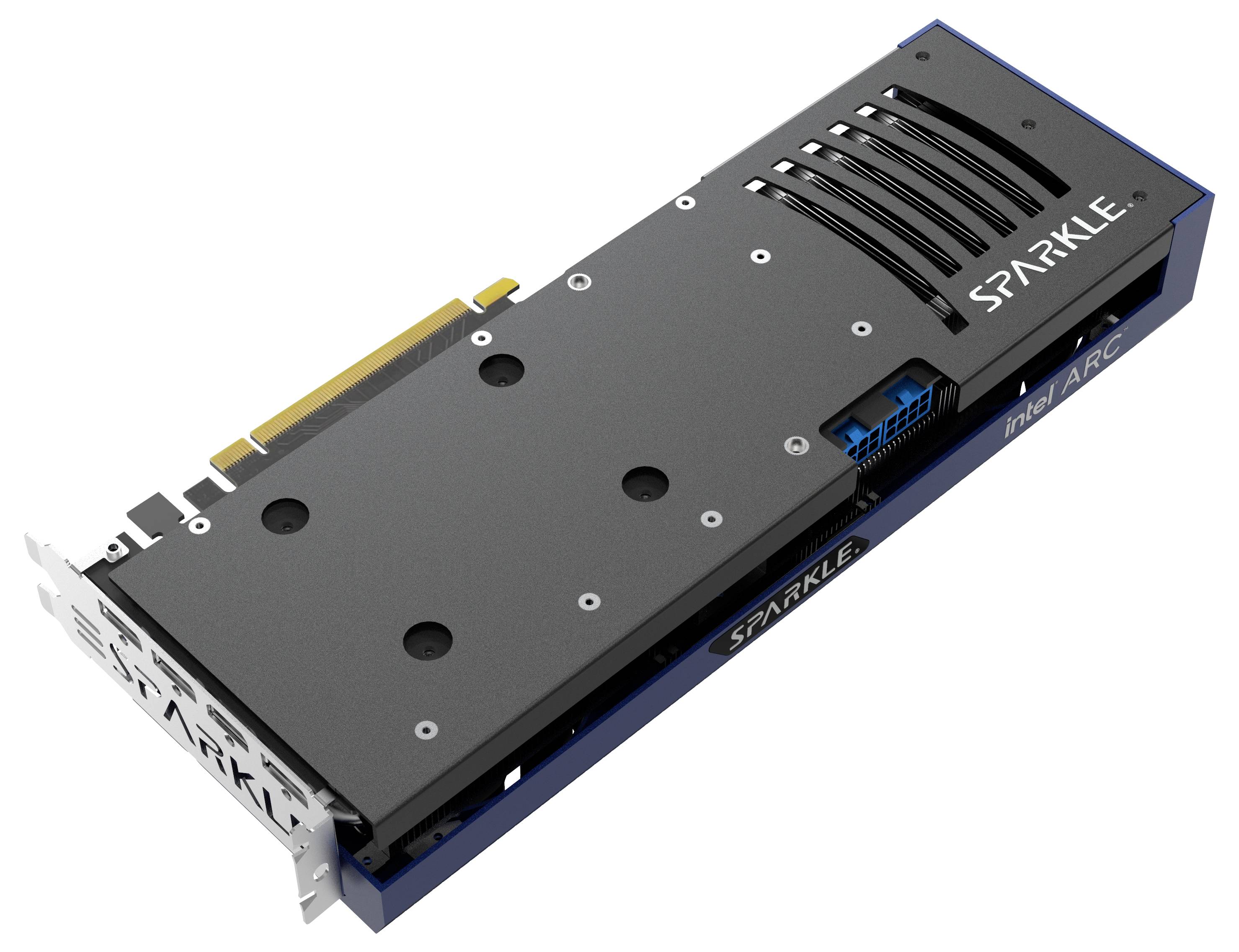 Sparkle Grafikkarte Intel Arc™ A770 TITAN OC 16GB GDDR6-RAM PCIe x16 HDMI®, DisplayPort RGB Beleuchtung, Übertaktet / Overclocked