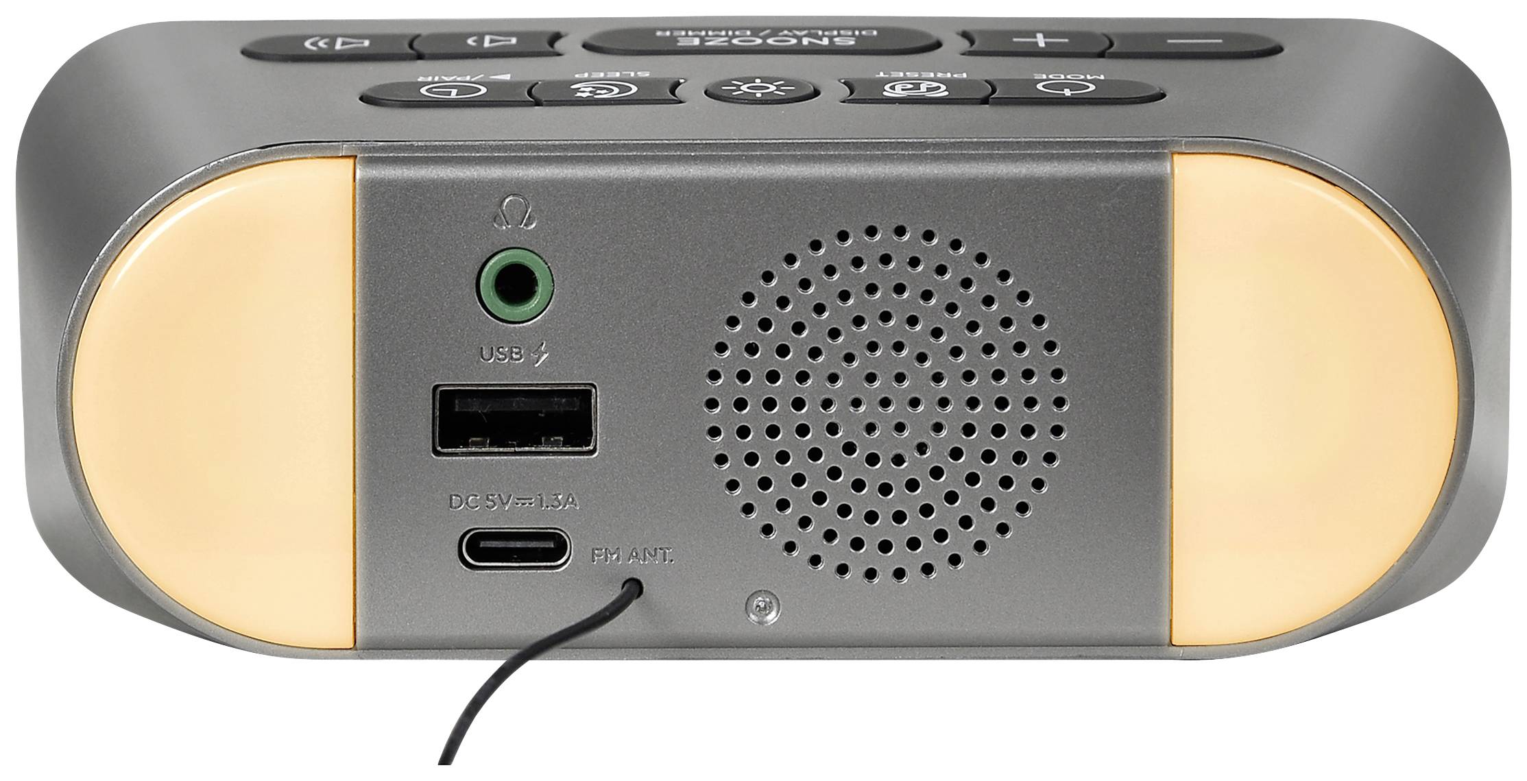 Silva Schneider UR 4200 BT Radiowecker UKW UKW, Bluetooth® Weckfunktion, Akku-Ladefunktion, wiederaufladbar Schwarz