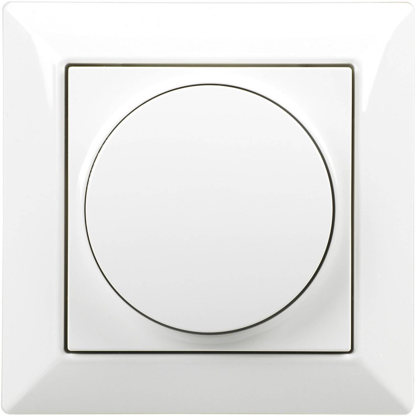 Ehmann 5591x0100 Drehdimmer Geeignet für Leuchtmittel: LED-Lampe, Halogenlampe, Glühlampe Weiß (RAL 9016)