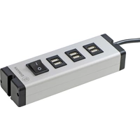 Ehmann USB Multilader 6-Port 6,3 A USB Ladestation 6x USB-A USB PD Aluminium, Schwarz Innenbereich Ehmann USB Multilader 6-Port 6,3 A USB Ladestation 6x USB-A USB PD Aluminium, Schwarz Innenbereich