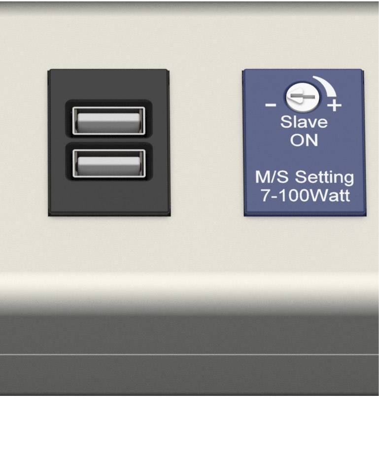 Ehmann 0616x0a048001 Steckdosen-Verteiler Aluminium, Schwarz Schutzkontakt 1St.