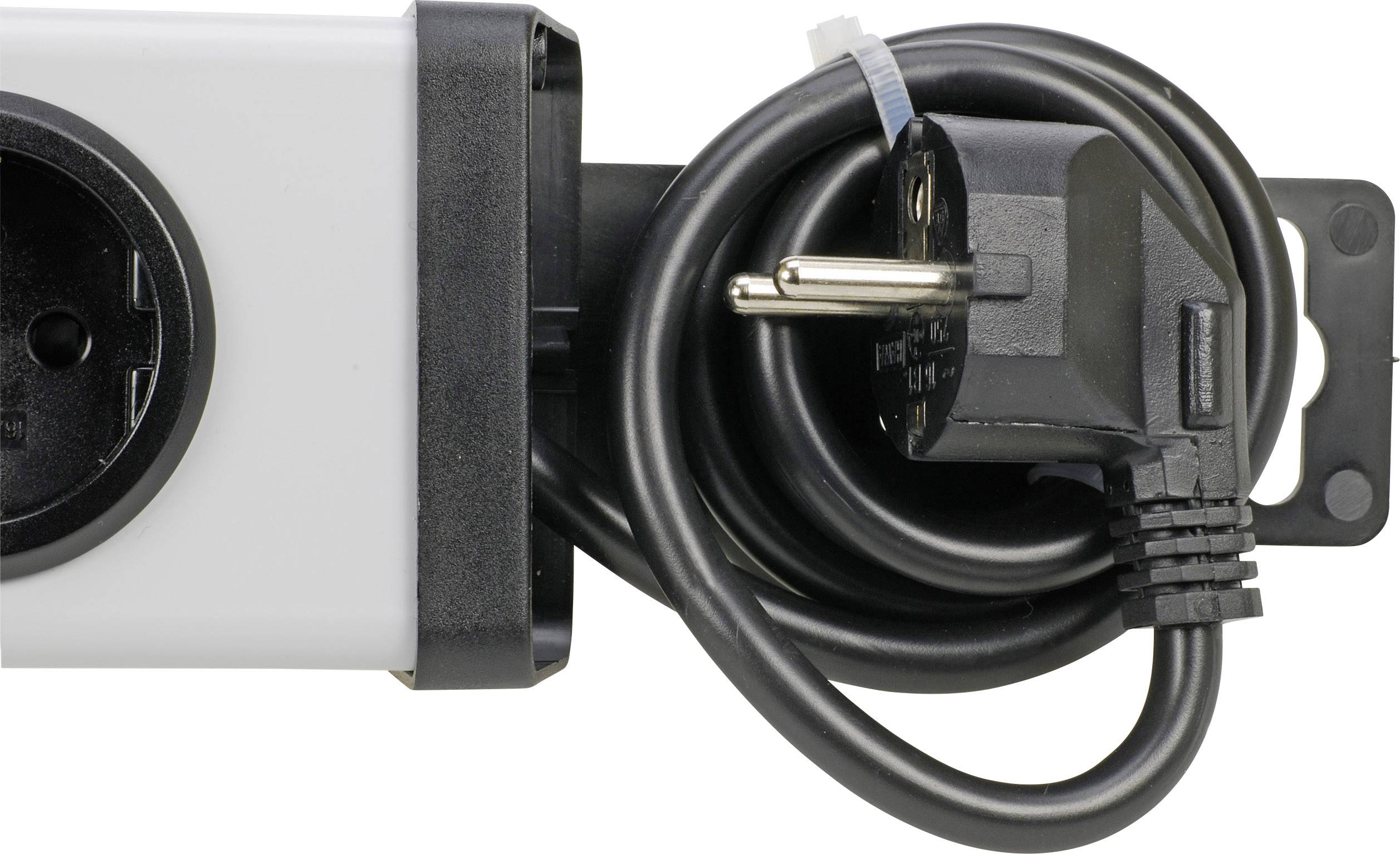 Ehmann 0218x02022301b Steckdosen-Verteiler Grau, Schwarz Schutzkontakt 1St.