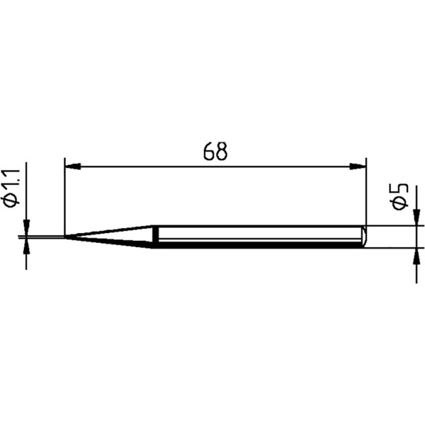 Ersa 0032BD Lötspitze Bleistiftform Spitzen-Größe 1.10mm Inhalt 1St.