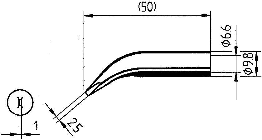 Ersa 0832WD Lötspitze Meißelform, gebogen Inhalt 1St.