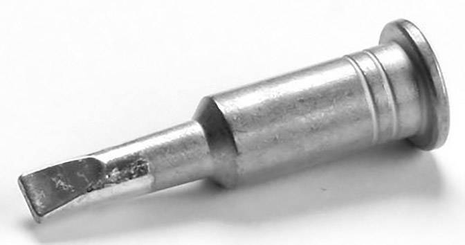 Lötspitze eines Lötkolbens, zylindrische Form mit flacher Spitze, geeignet für präzises Lötarbeiten an elektronischen Bauteilen.