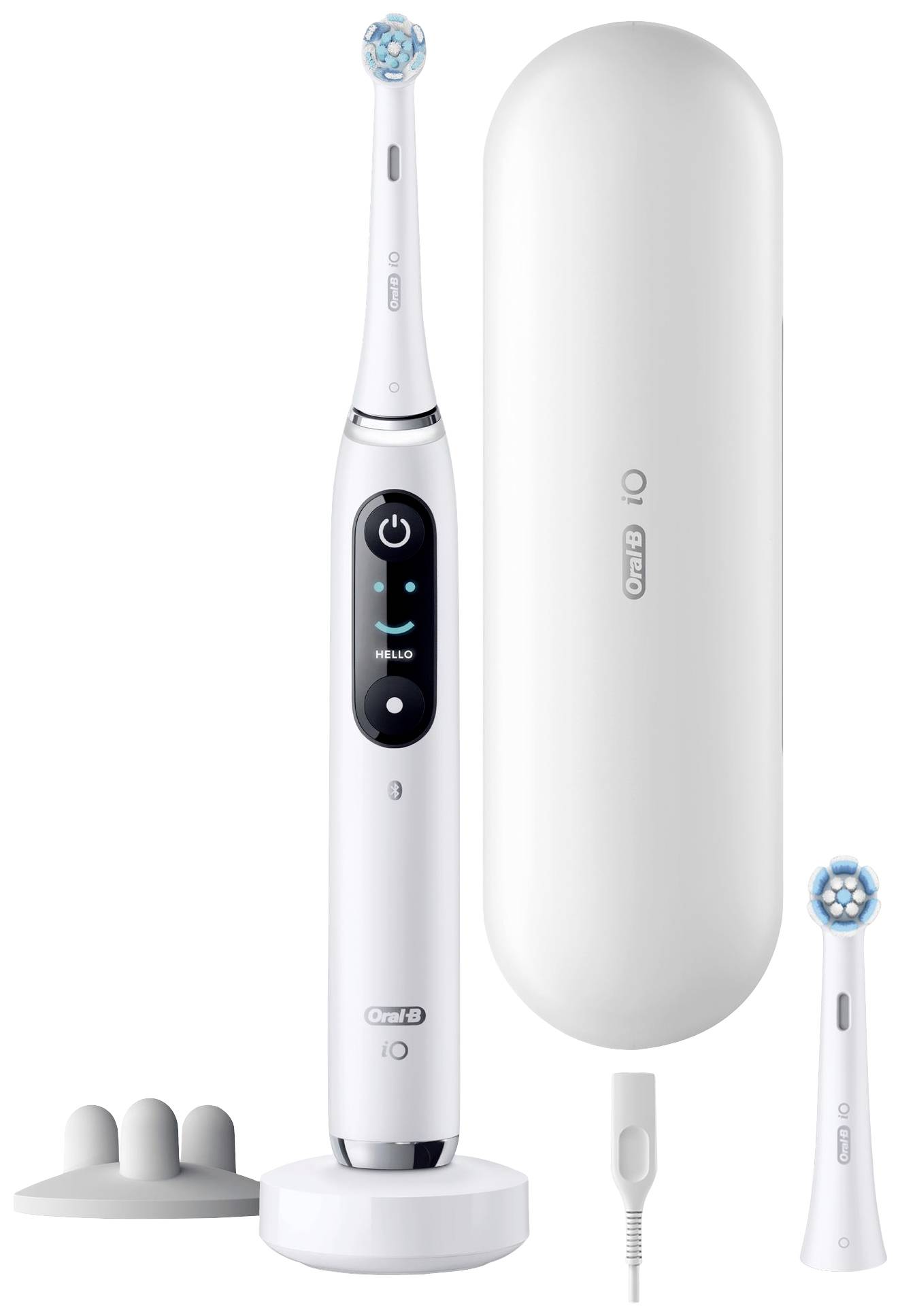 Oral-B iO Series 9s Set White Alabaster 408840 Elektrische Zahnbürste Rotierend/Oszilierend Weiß