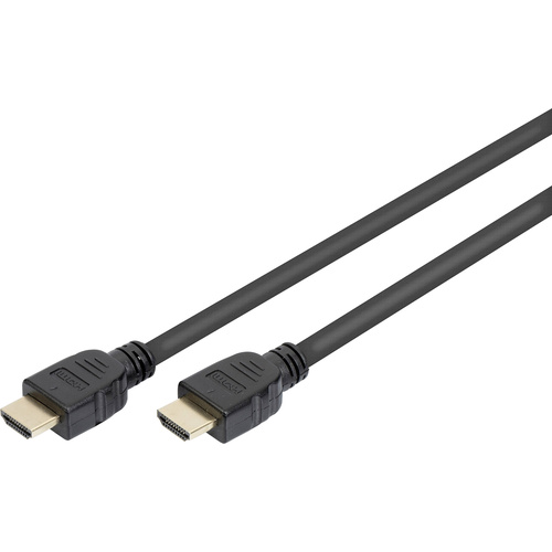 Digitus HDMI Anschlusskabel HDMI-A Stecker, HDMI-A Stecker 2.00 m Schwarz AK-330124-020-S vergoldet