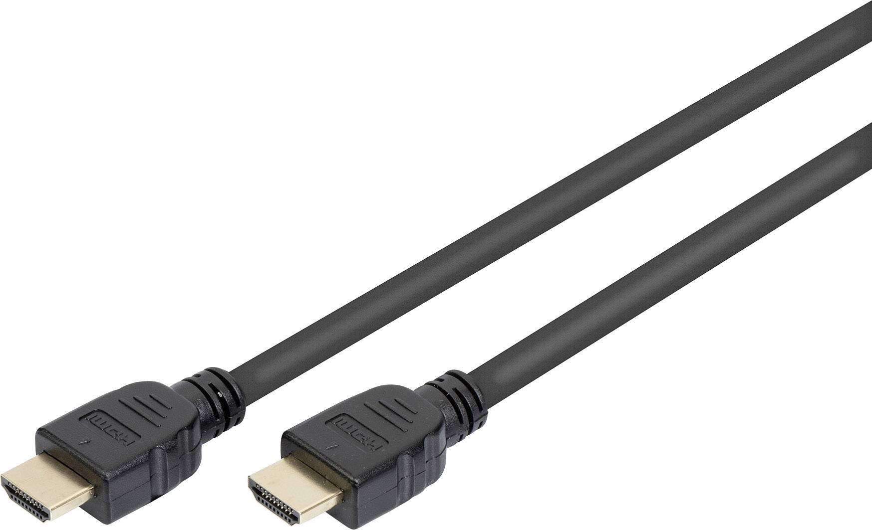 Digitus HDMI Anschlusskabel HDMI-A Stecker, HDMI-A Stecker 3.00 m Schwarz AK-330124-030-S 8K UHD, v