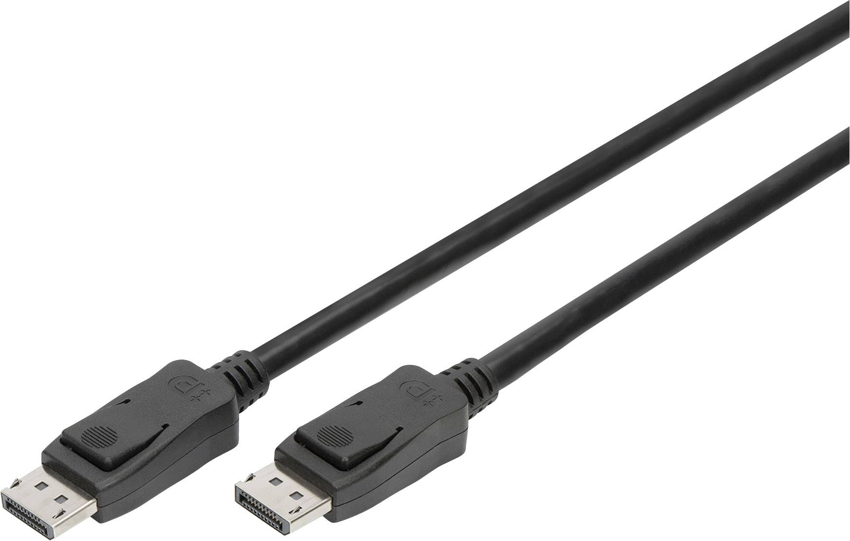 Digitus DisplayPort Anschlusskabel DisplayPort Stecker, DisplayPort Stecker 3.00 m Schwarz AK-34010
