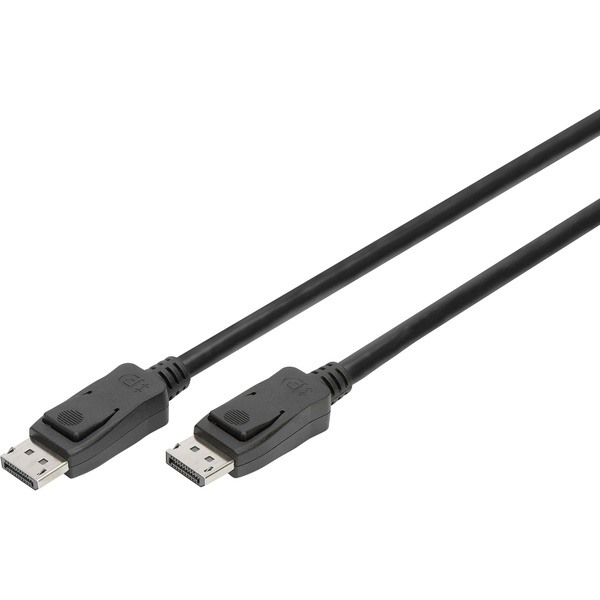 Câble de raccordement Digitus DisplayPort Fiche mâle DisplayPort, Fiche mâle DisplayPort 5.00 m noir AK-340106-050-S contact