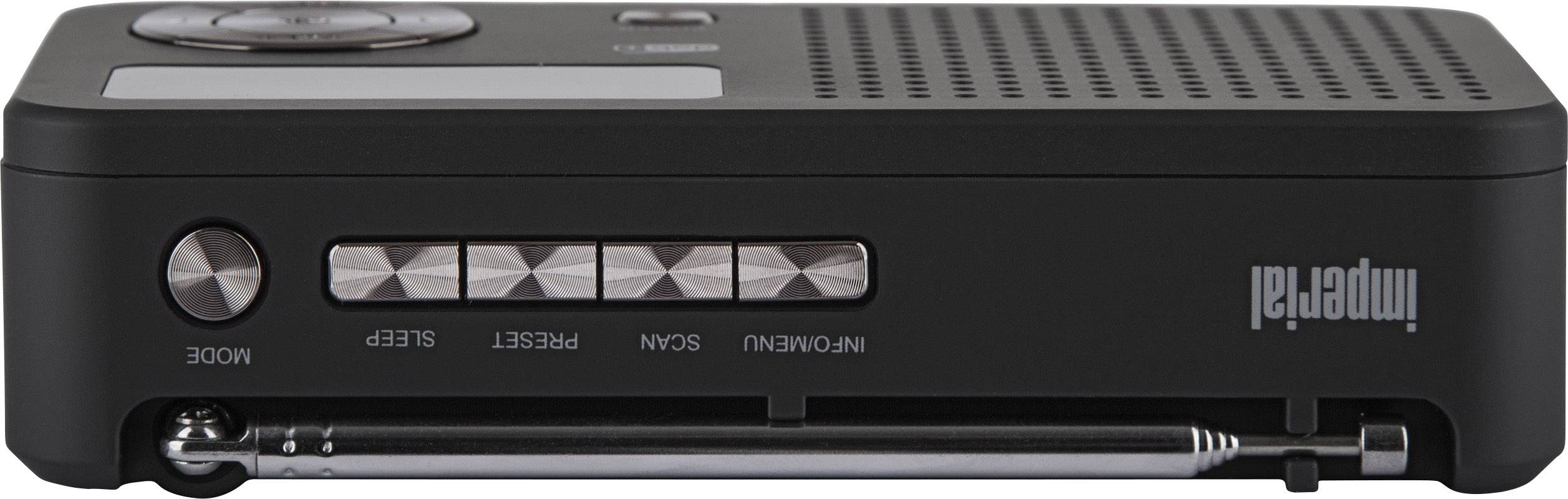 Imperial DABMAN 13 Radiowecker DAB+, UKW Akku-Ladefunktion Schwarz