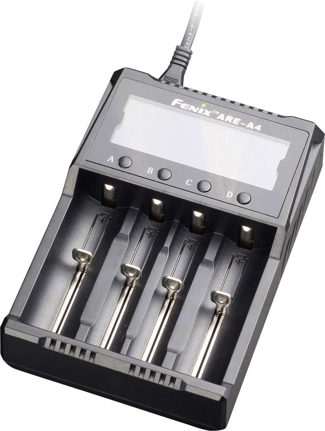 Fenix Light ARE-A4 Rundzellen-Ladegerät NiCd, NiMH, LiIon 10340, 10350, 10440, 10500, 12500, 12650, 13500, 13650, 14500, 14650, 16340, 16650, 17335