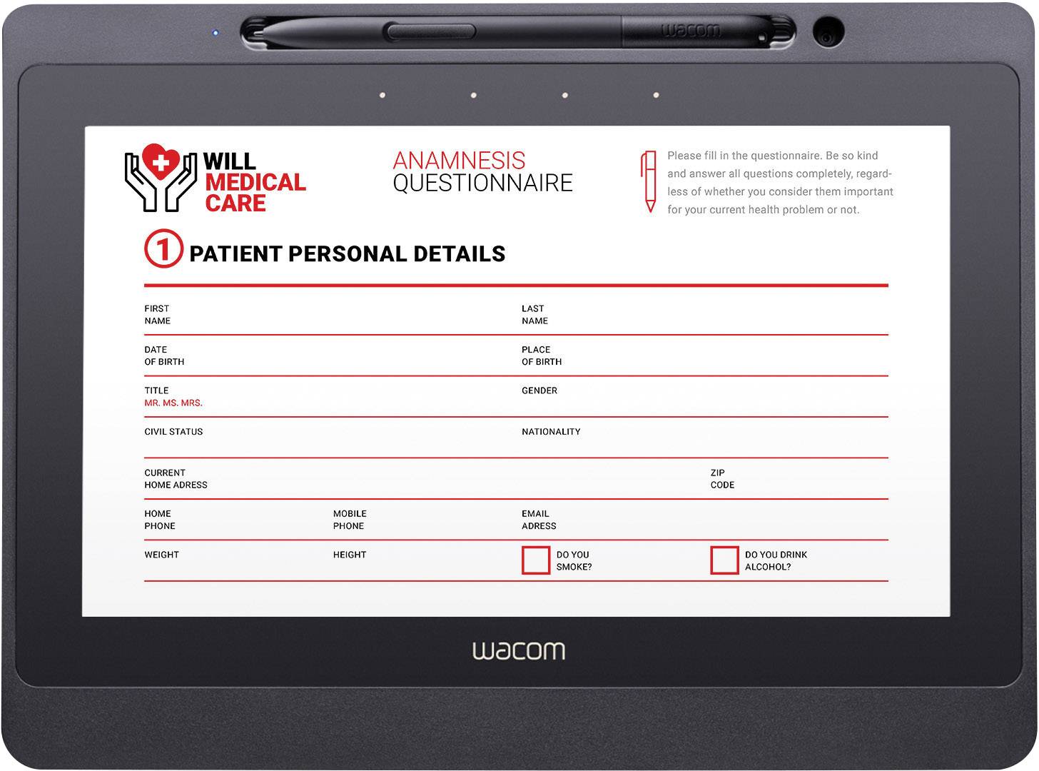 Wacom Signature Set DTU-1141B & sign pro PDF USB Stift-Display, Unterschriften-Pad Schwarz