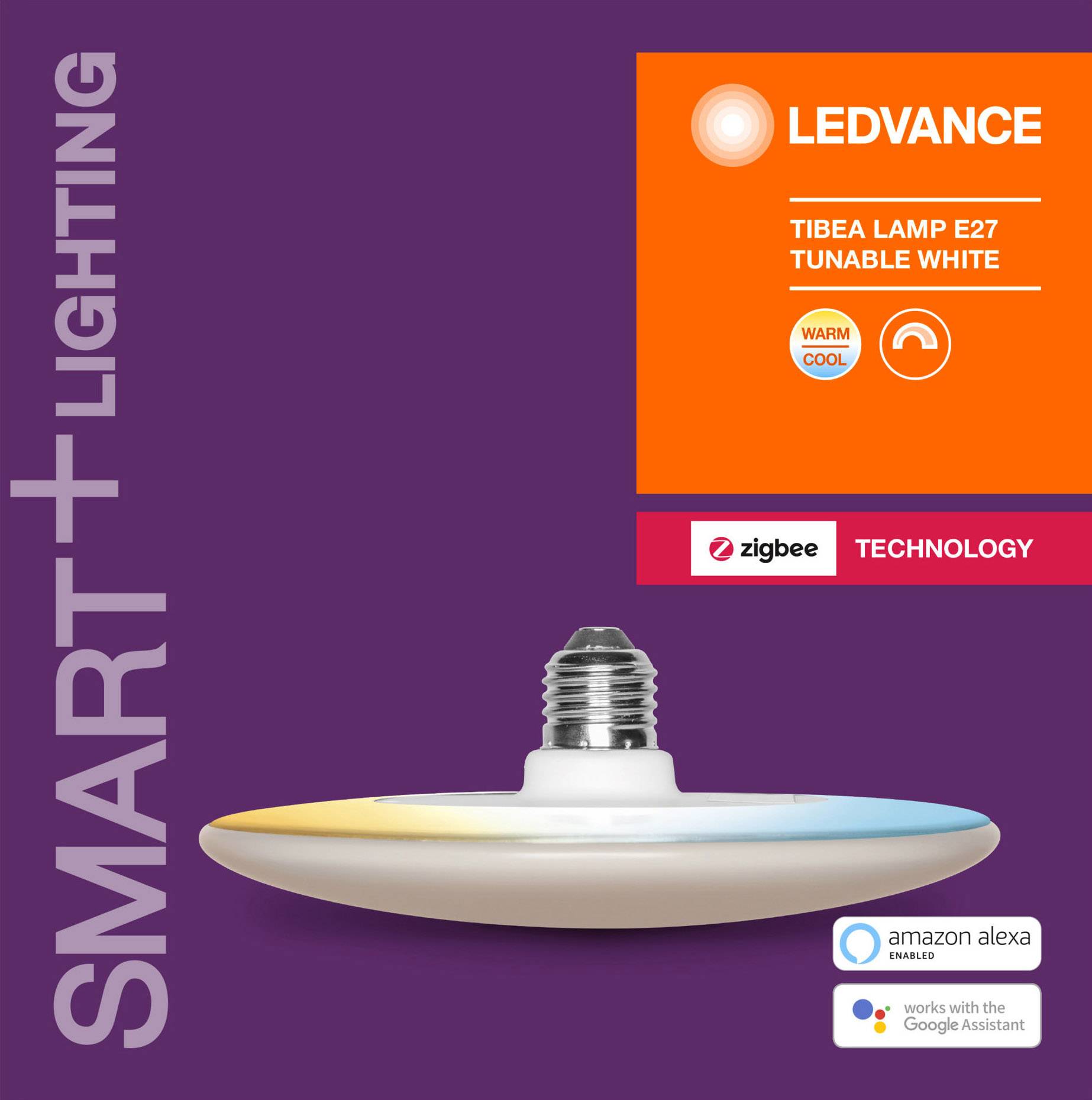LEDVANCE SMART+ TIBEA LAMP E27 TUNABLE WHITE E27 22 W Weiß