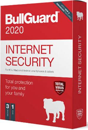 Bullguard Internet Security 2020 3U W/A/M Jahreslizenz, 3 Lizenzen Windows, Mac, Android Sicherheits-Software