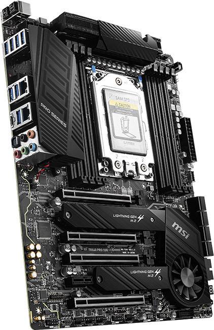 MSI TRX40 Pro 10G Mainboard Sockel AMD AM4 Formfaktor ATX Mainboard-Chipsatz AMD® TRX40