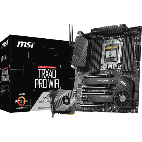 MSI TRX40 PRO WIFI Mainboard Sockel (PC) AMD AM4 Formfaktor (Details) ATX Mainboard-Chipsatz AMD® TRX40