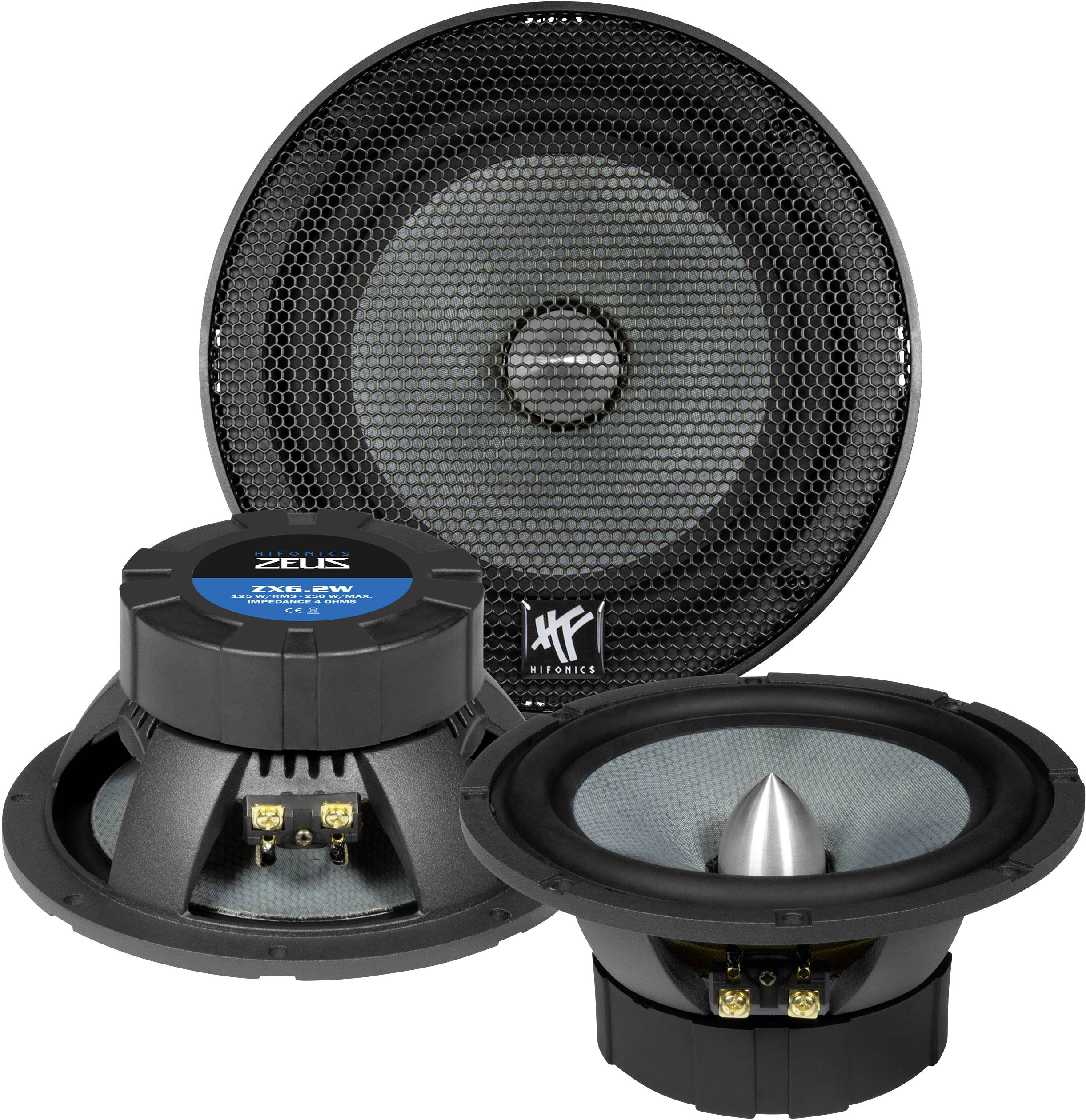 Hifonics ZX-6.2W 2-Wege Einbau-Lautsprecher 250 W Inhalt: 1 St.