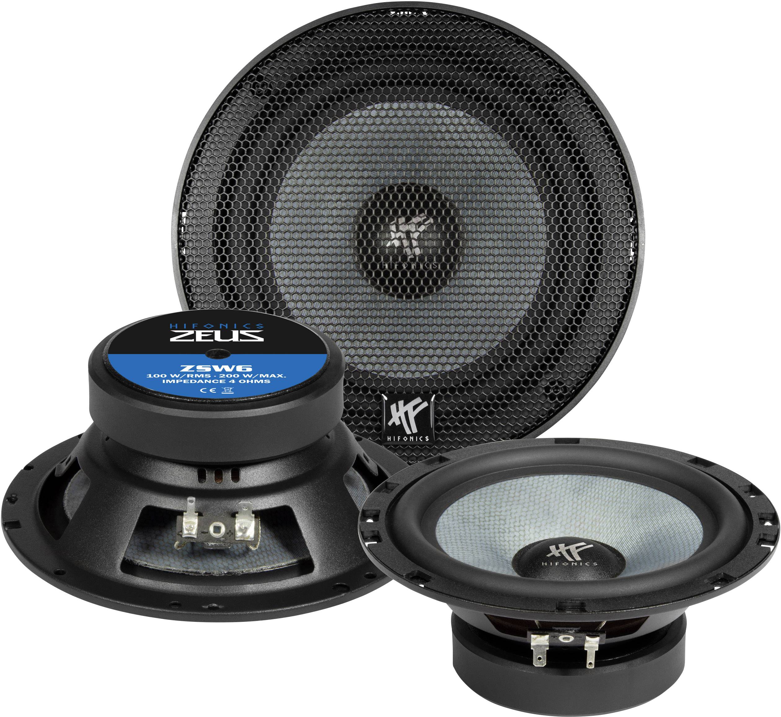 Hifonics ZSW-6 2-Wege Einbau-Lautsprecher 200 W Inhalt: 1 St.