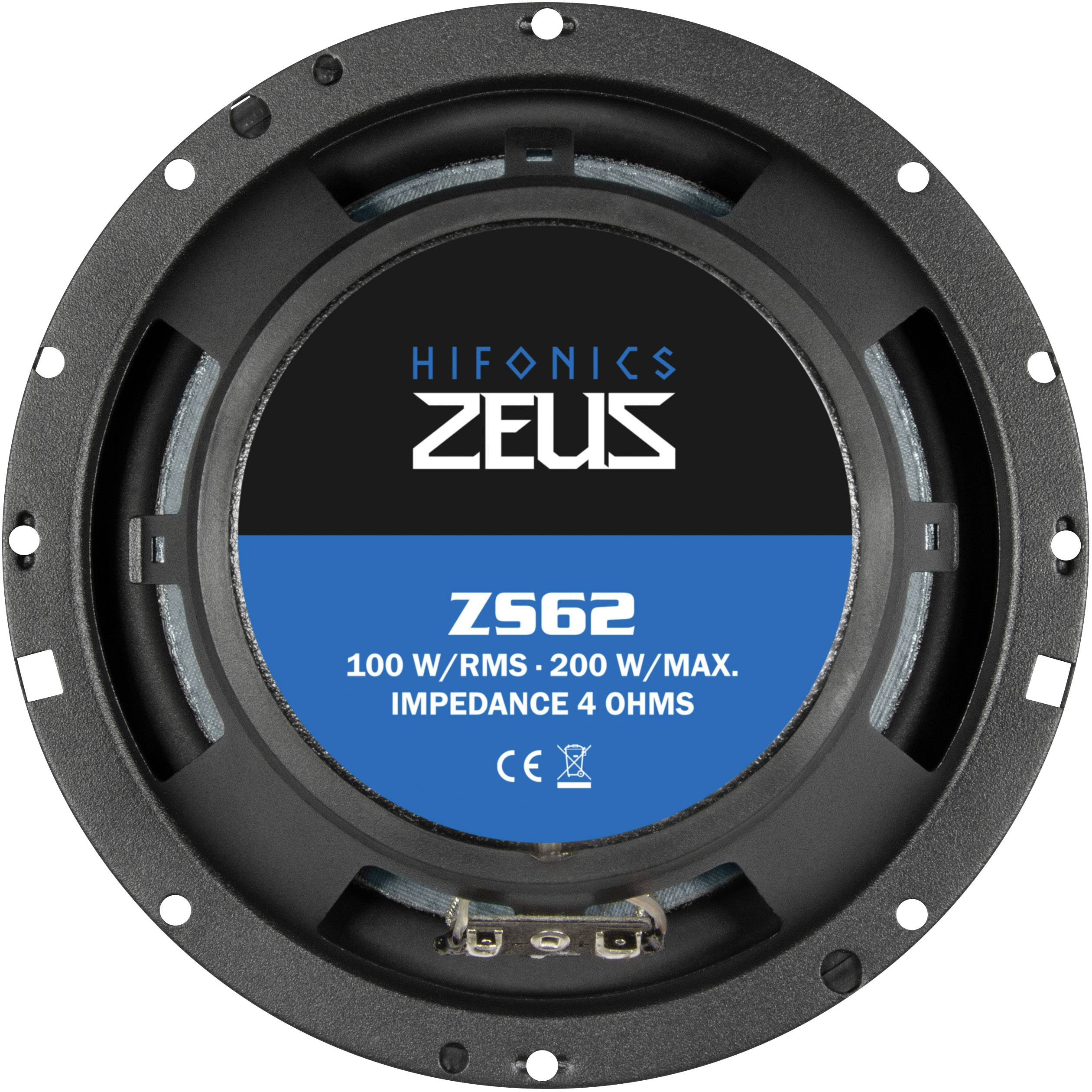 Hifonics ZS-62 2-Wege Einbau-Lautsprecher 200 W Inhalt: 1 St.