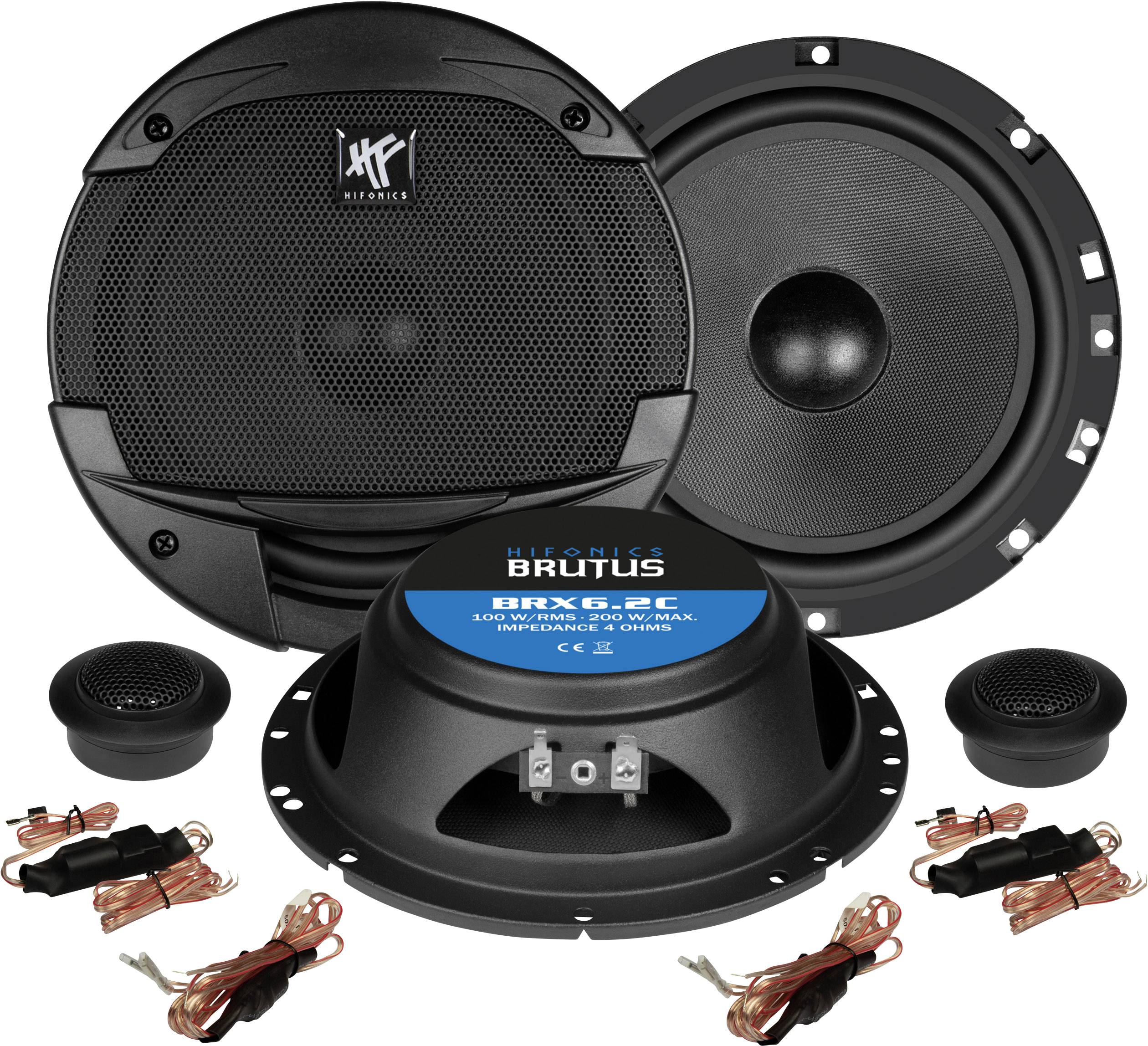 Hifonics BRX-6.2C 2-Wege Einbau-Lautsprecher 200W Inhalt: 1St.
