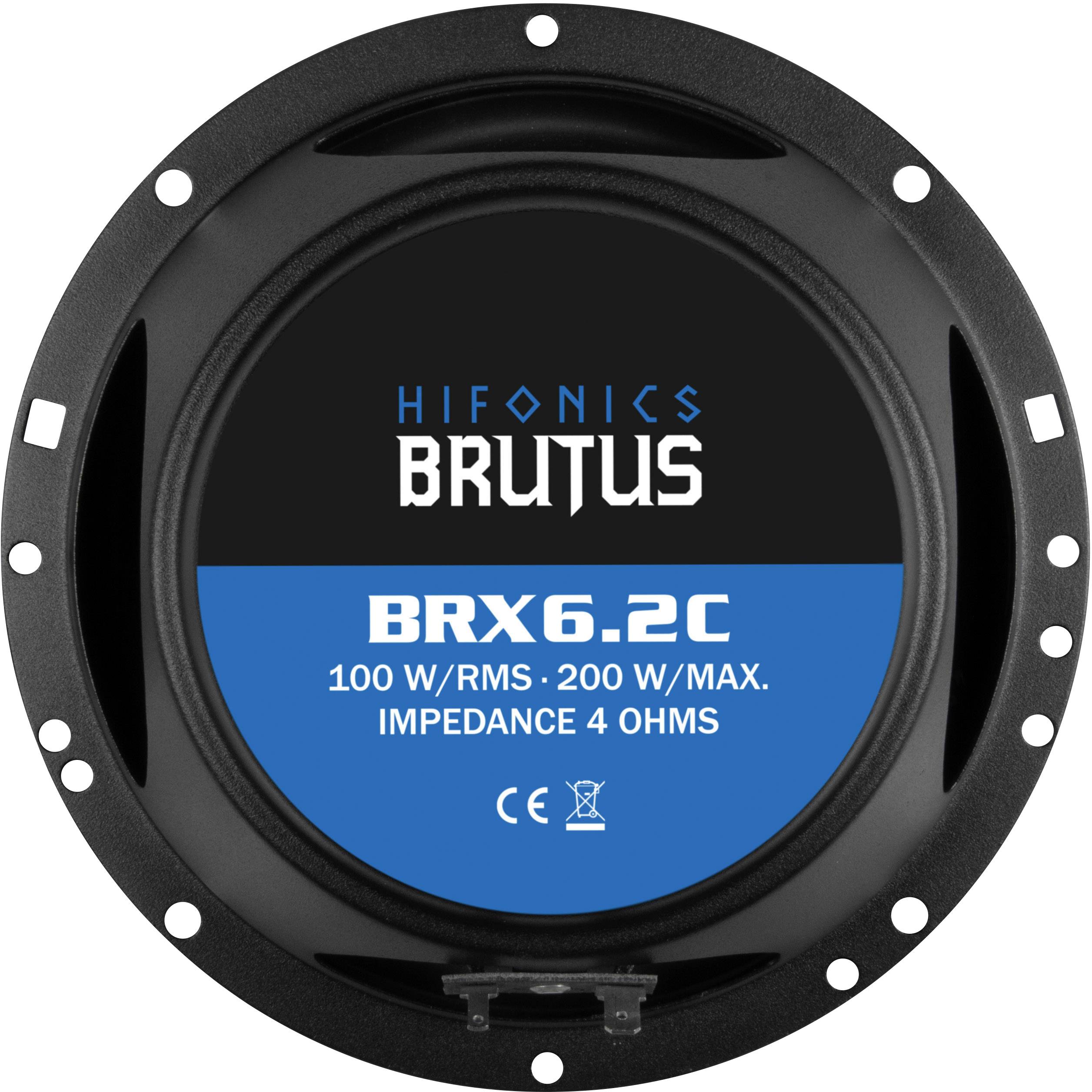 Hifonics BRX-6.2C 2-Wege Einbau-Lautsprecher 200 W Inhalt: 1 St.