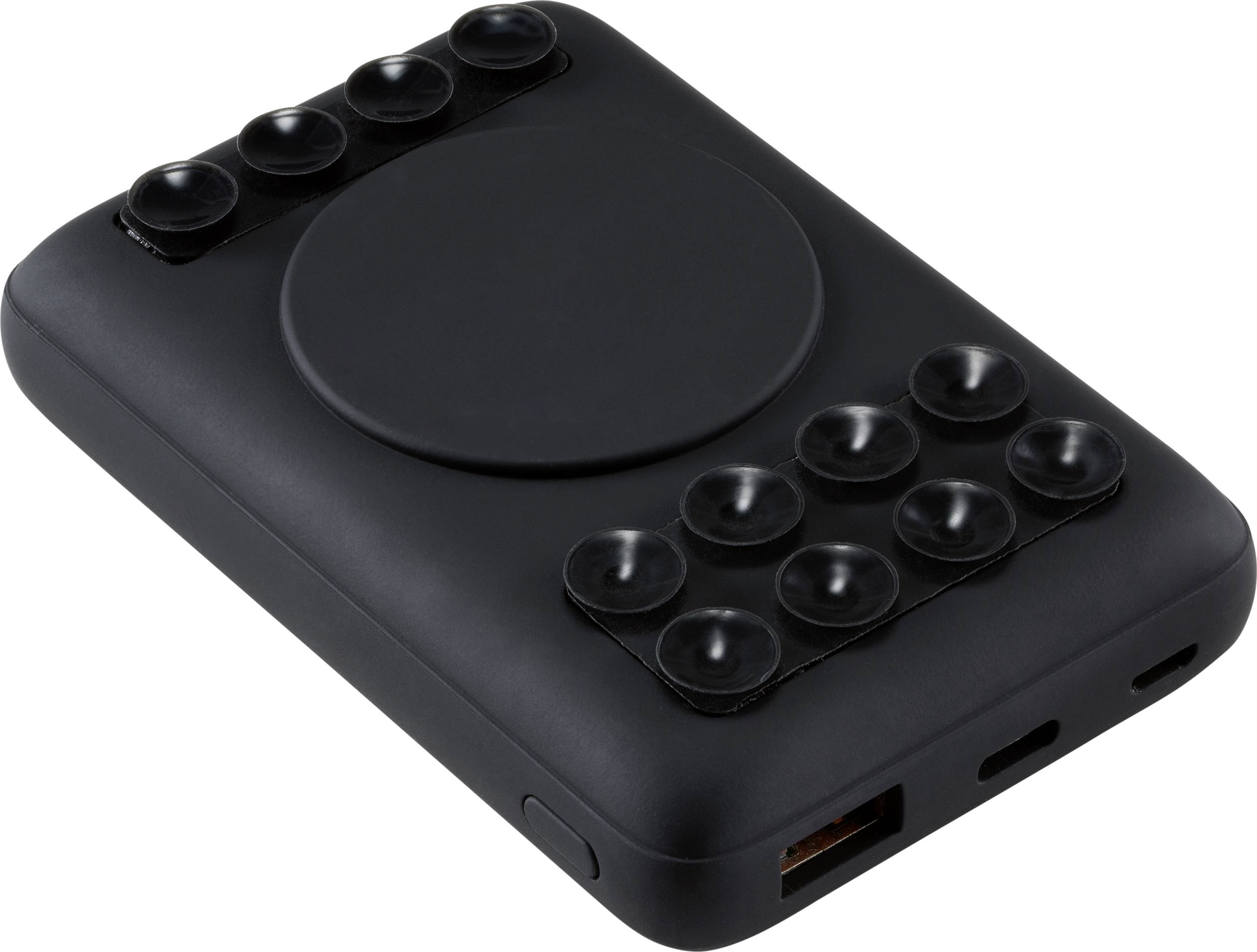 VOLTCRAFT VC-11015280 Wireless Powerbank 10000 mAh Power Delivery, Fast Charge LiPo Schwarz