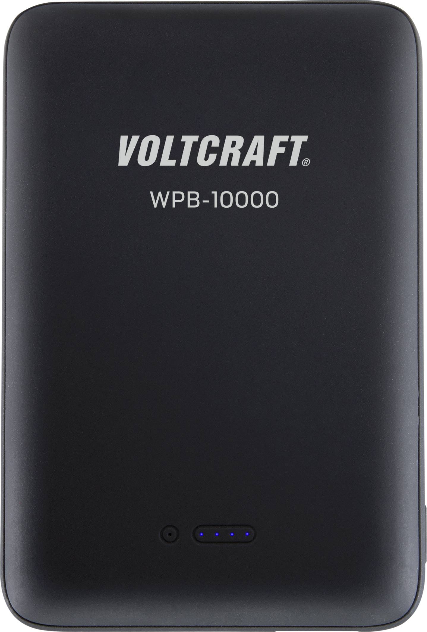 VOLTCRAFT VC-11015280 Wireless Powerbank 10000 mAh USB PD, Fast Charge LiPo Schwarz