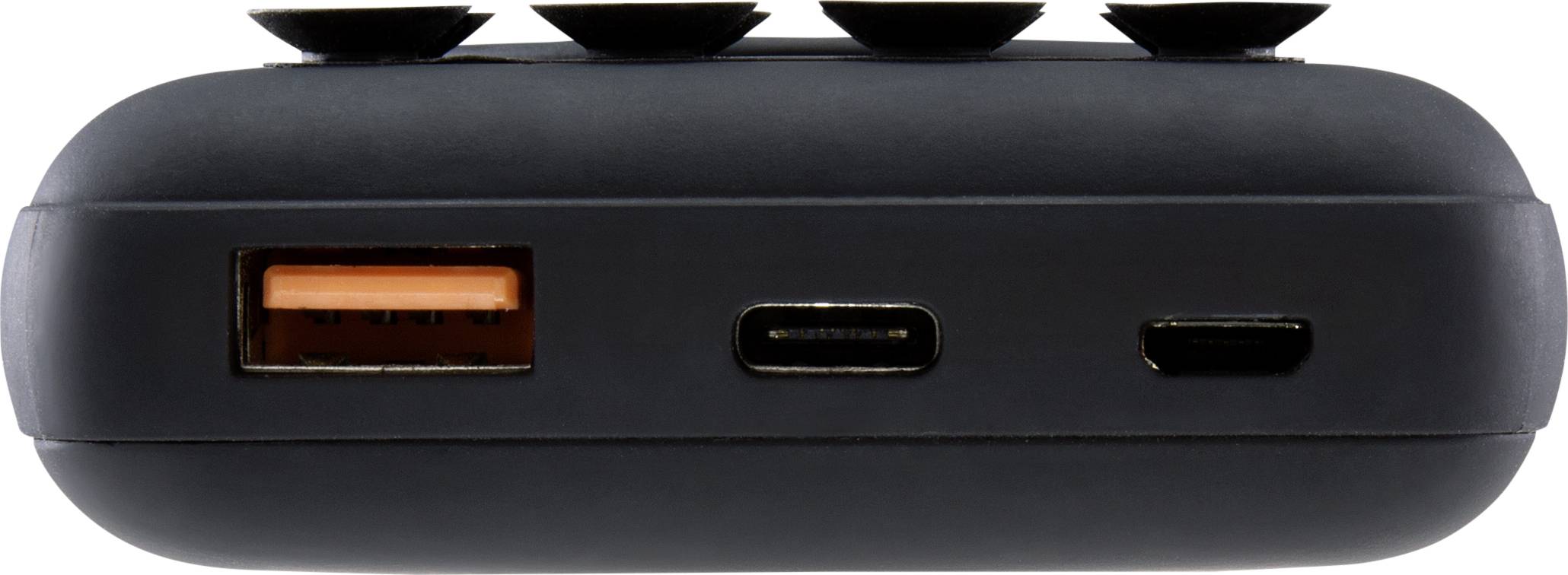 VOLTCRAFT VC-11015280 Wireless Powerbank 10000 mAh Power Delivery, Fast Charge LiPo Schwarz