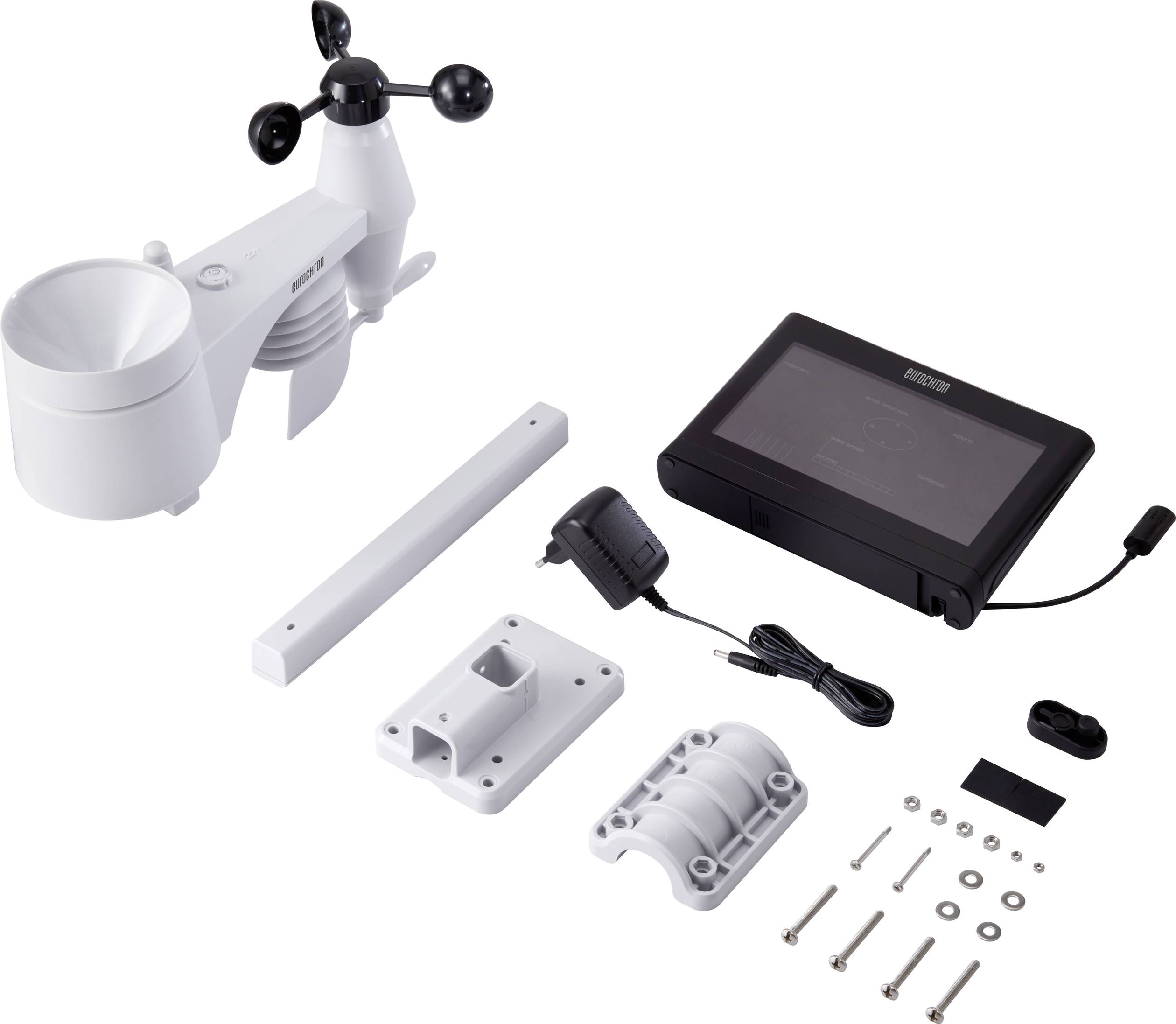 Eurochron EFWS 01002 Funk-Wetterstation Vorhersage für 12 bis 24 Stunden